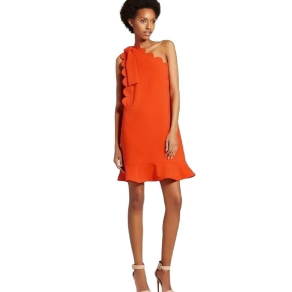 Victoria Beckham for Target orange one shoulder dress size Xs - Picture 1 of 7